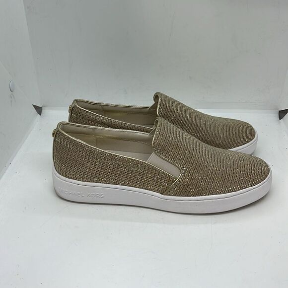 MICHAEL MICHAEL KORS KEATON GLITTER CHAIN MESH WOMENS SNEAKERS FTL-08-058 - Picture 7 of 9